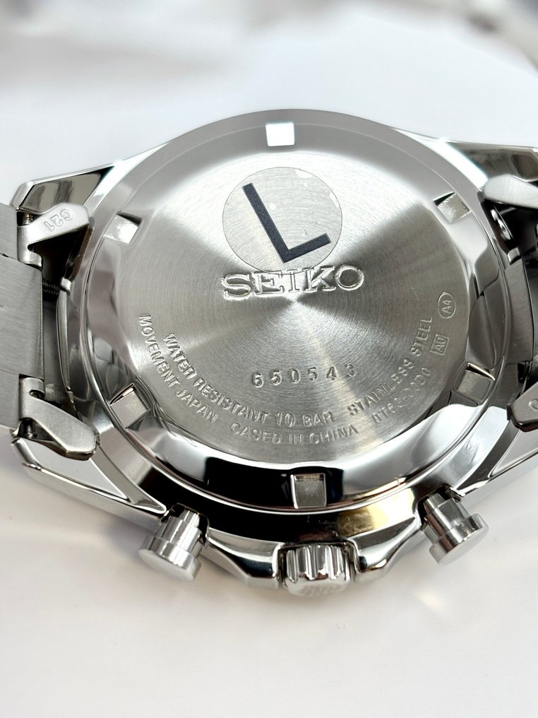 Seiko Spirit SBTR027 Cronografo Blu Soleil JDM — foto reale dell'esemplare EdoWatches (5 di 9)