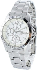 Seiko Chronograph SND363PC quadrante bianco — foto reale dell'esemplare