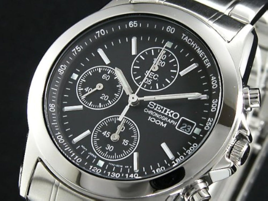 Seiko SND309P · Cronografo Nero Classico