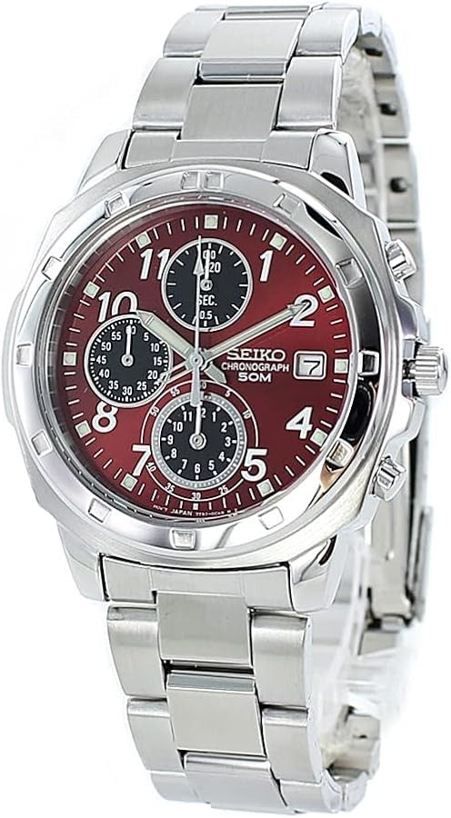 Seiko SND495P · Cronografo Rosso Sunburst