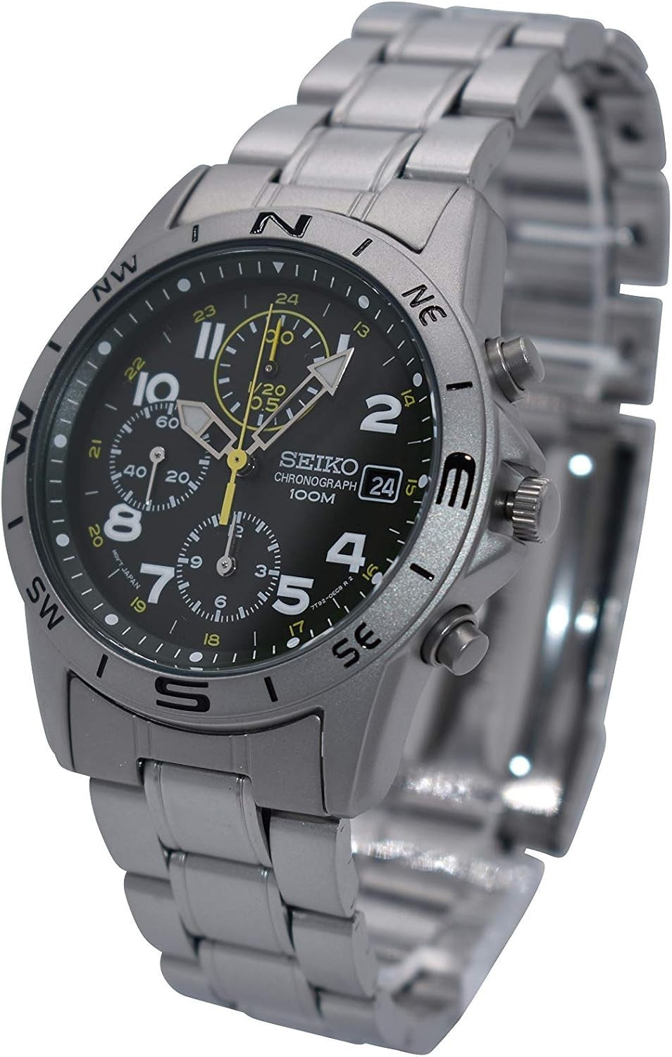 Seiko SND377P — dettaglio quadrante verde