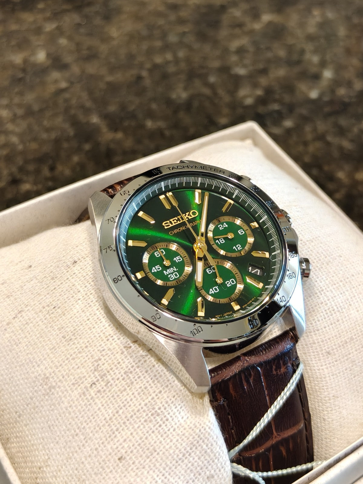 Seiko Japan Selection SBTR017 quadrante verde — foto reale dell'esemplare