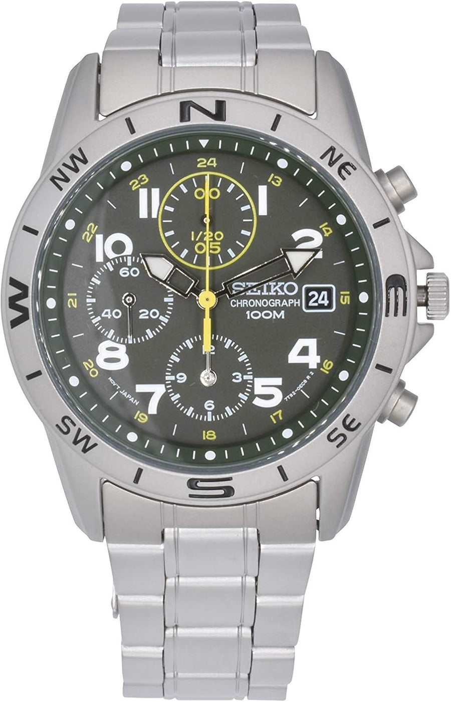 Seiko SND377P · Cronografo Bussola Verde Militare